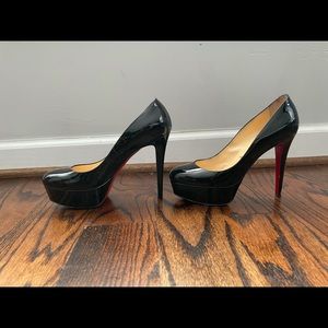 Christian Louboutin Bianca black patent leather heel